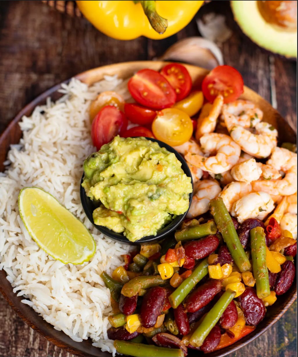 Bowl à la mexicaine aux crevettes