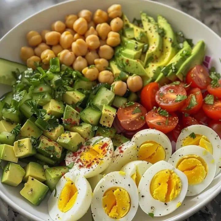 Salade de pois chiche avocat