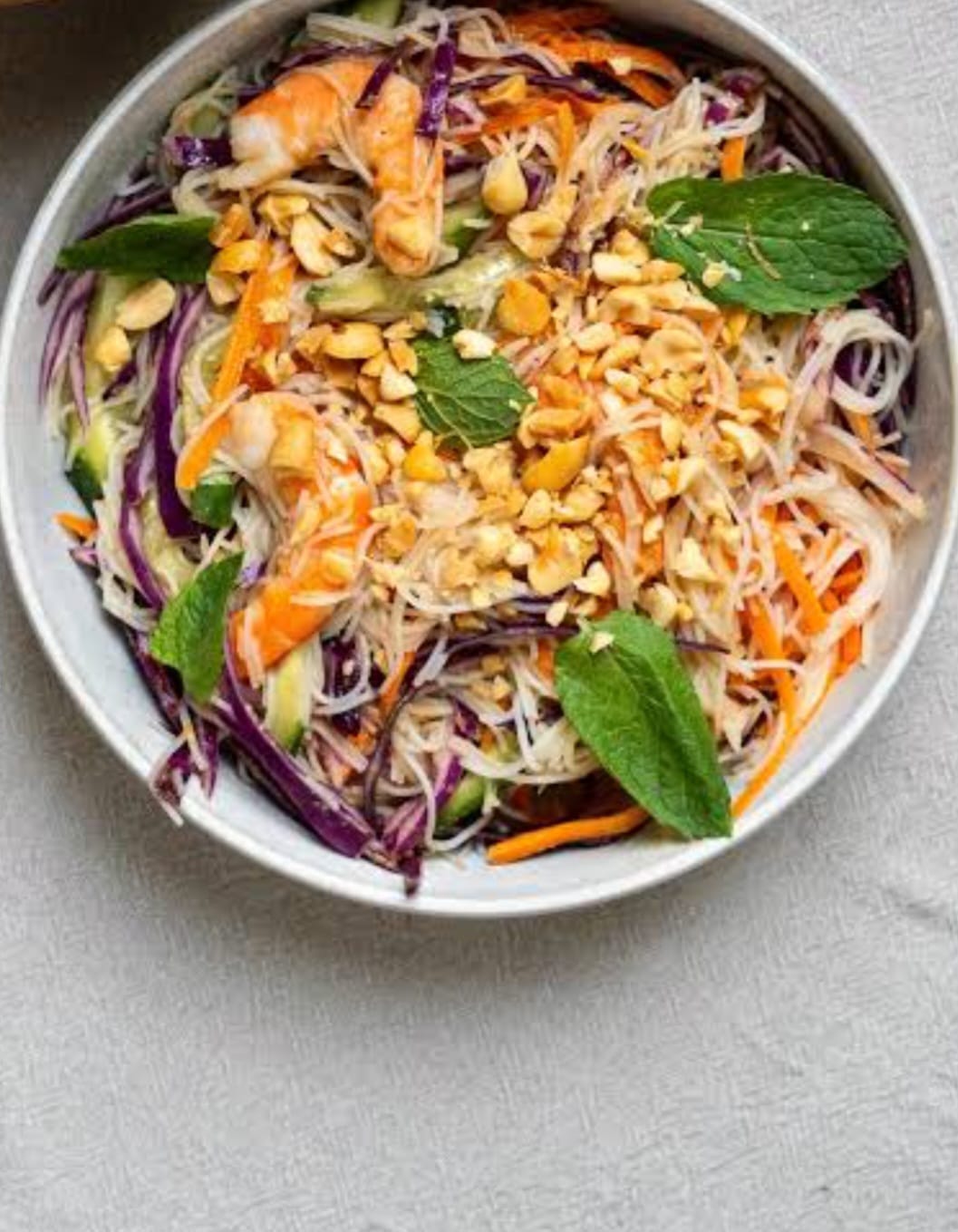 Salade thaï aux crevettes