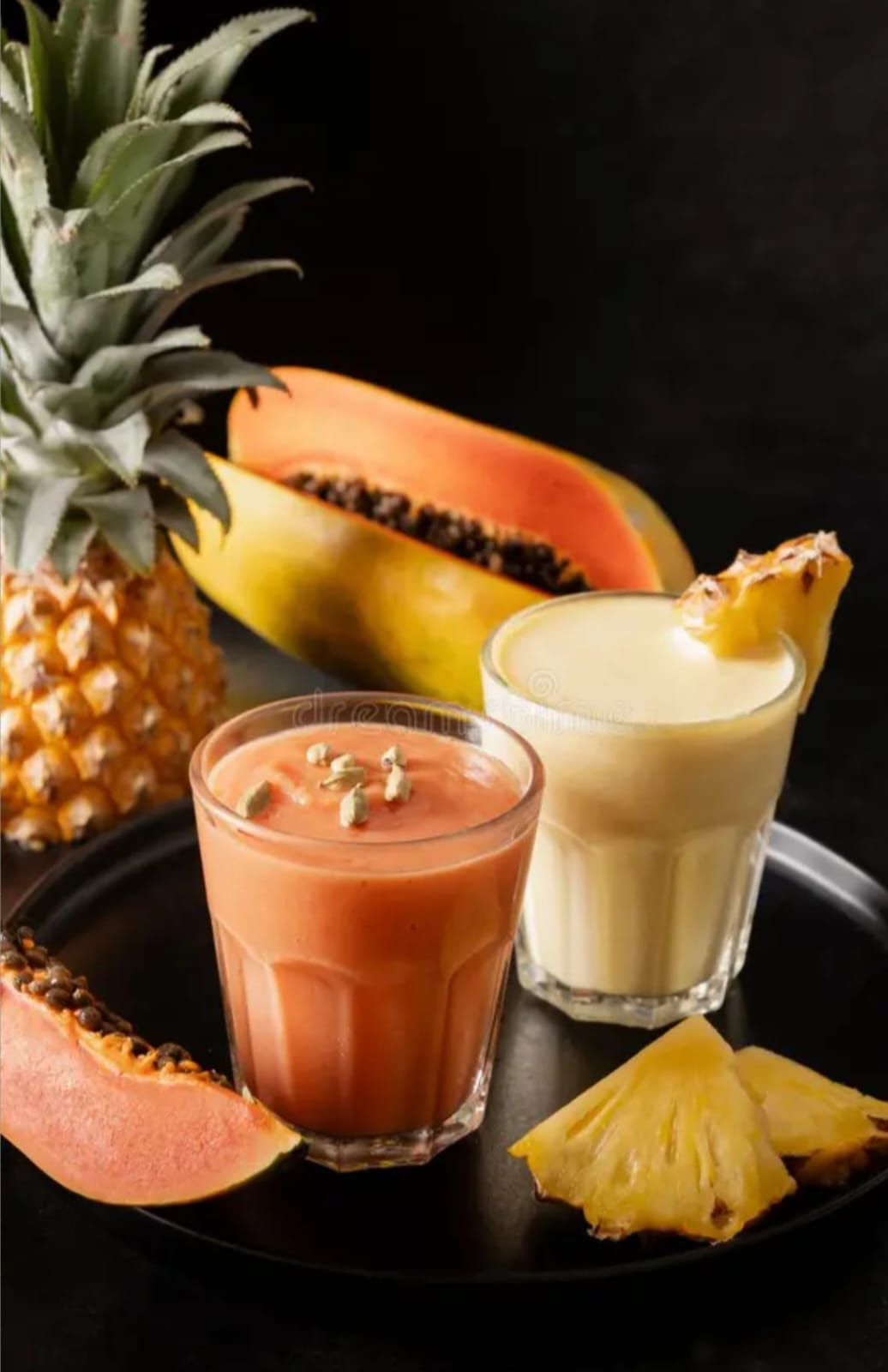 Smoothie papaye ananas